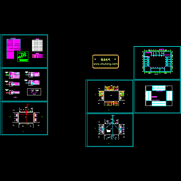农业生态园电气CAD图纸(砖混结构) - 1