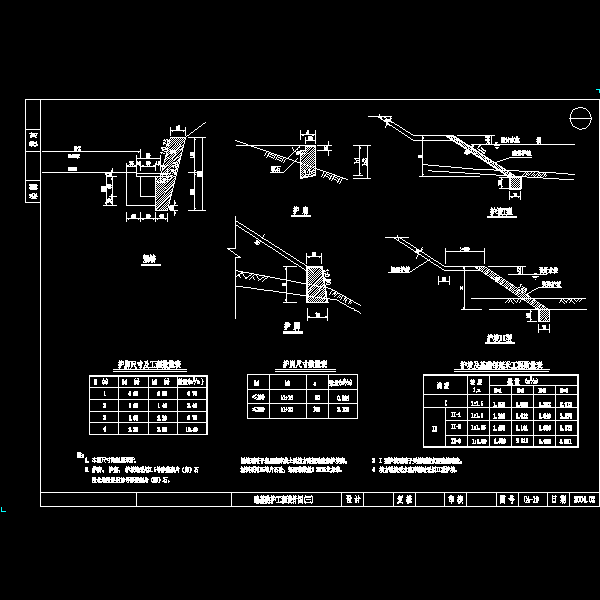 道路路基设计CAD图纸(标准横断面图) - 3