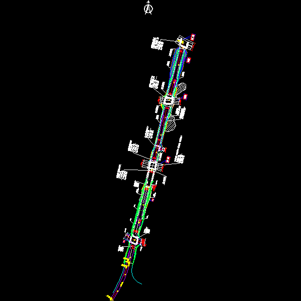 双向四车道城市次干道道路工程CAD施工方案图纸设计62张 - 3