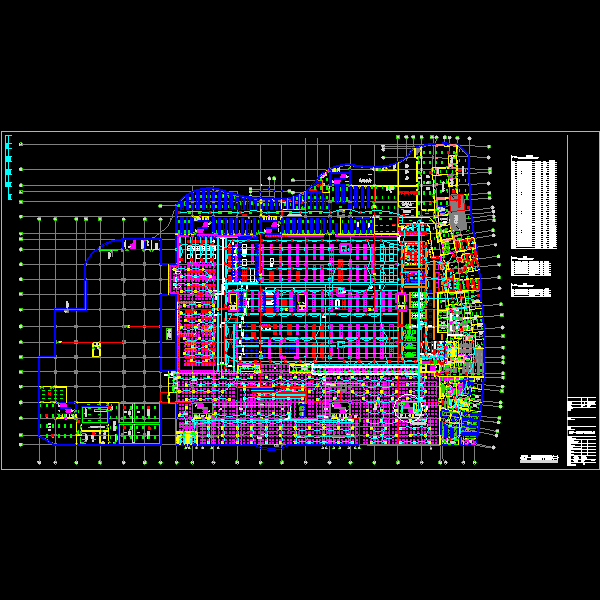 大型超市电气平面CAD图纸 - 3