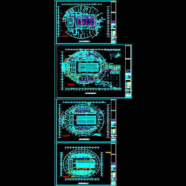 体育馆、游泳馆火灾报警系统改造工程电气CAD施工图纸 - 3