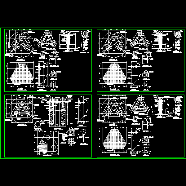 联通铁塔基础节点构造详细设计CAD图纸 - 1