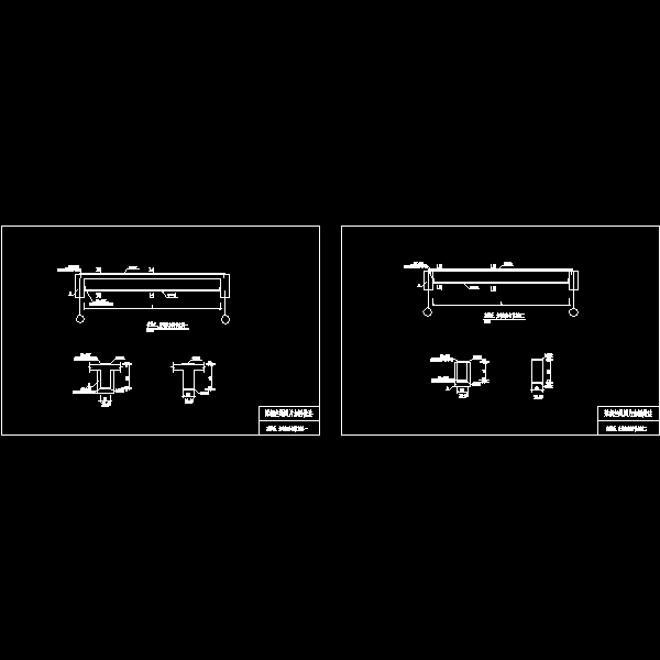 梁钢丝绳网片次梁正、负弯矩加固CAD节点图纸 - 1