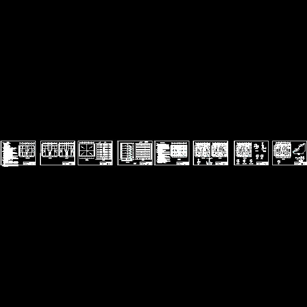 7层砖混结构住宅楼结构CAD施工图纸（建筑CAD施工图纸） - 1