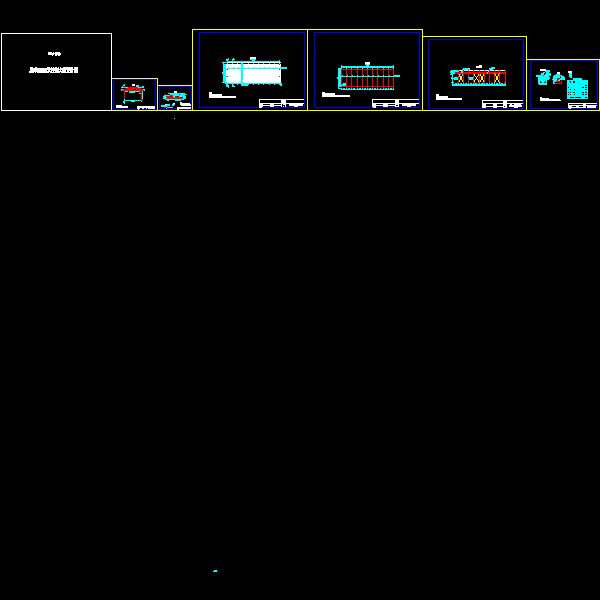 60X20米轻钢大棚结构设计方案CAD图纸 - 1