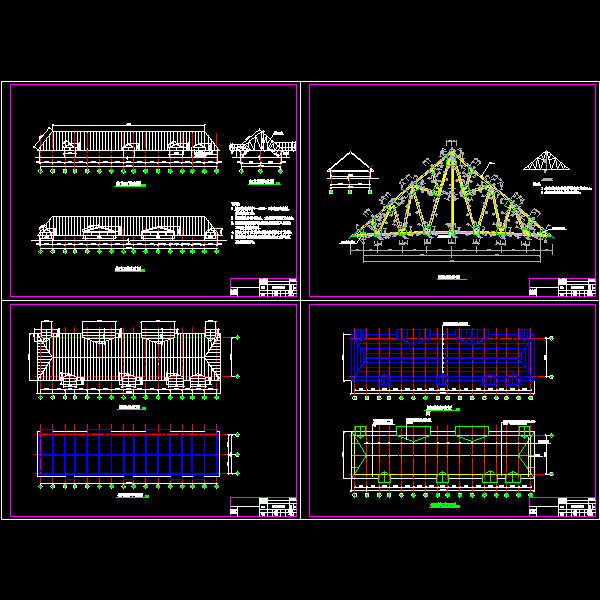 钢结构平改坡屋面全CAD图纸 - 1