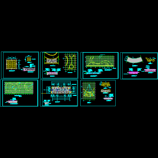 铺装节点CAD详施工大样图 - 1