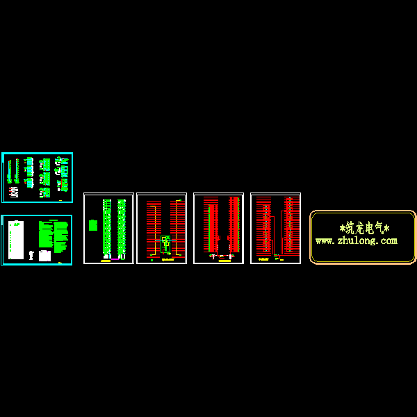 32层高层住宅楼电气CAD施工图纸(火灾自动报警系统) - 1