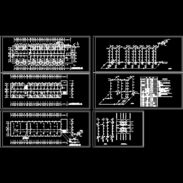 学生寝室给排水CAD施工方案图纸 - 1