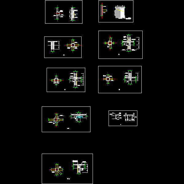柱加固节点CAD详图纸 - 1