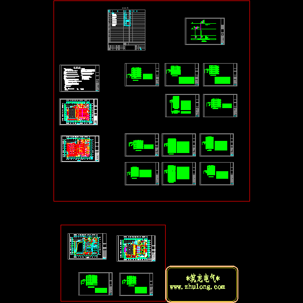全民健身中心电气CAD施工图纸(配电设计) - 1