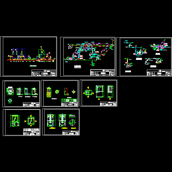 国内中水回用工程系统设计CAD图纸 - 1
