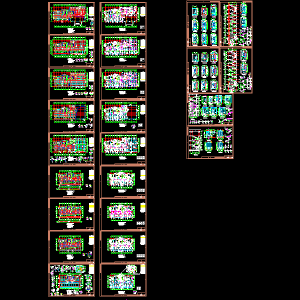 15层框剪住宅结构CAD施工方案图纸 - 1