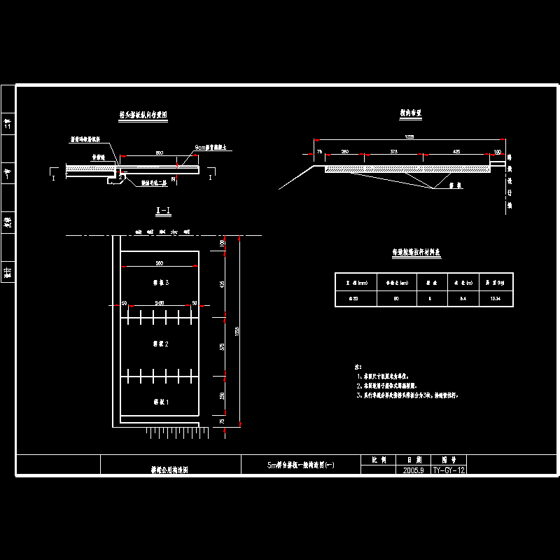 ty-gy-12 5m桥台搭板一般构造图(一).dwg