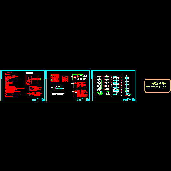 11层住宅小区电气CAD施工图纸(钢筋混凝土结构) - 2