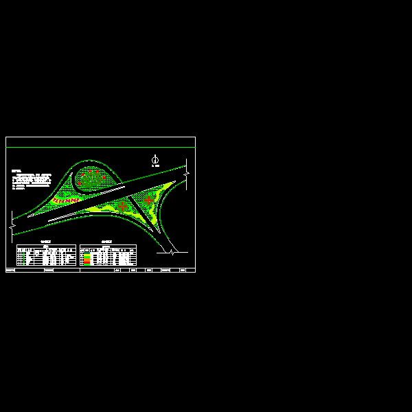 高速公路互通立交绿化设计CAD图纸 - 4
