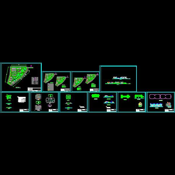 小区景观设计方案设计CAD图纸 - 1