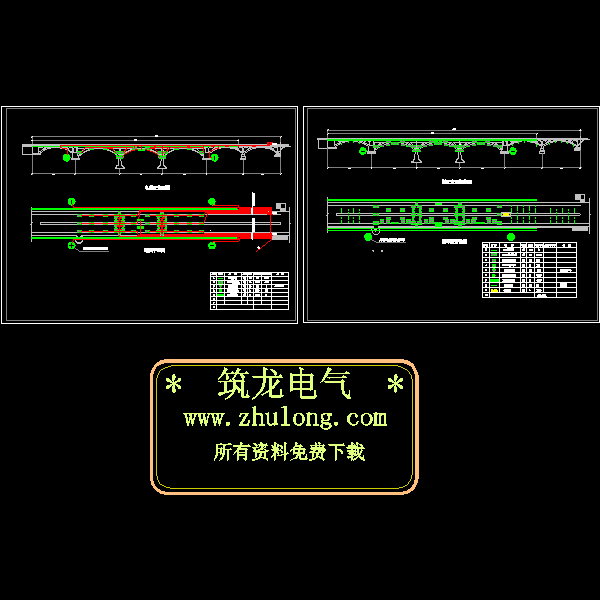 桥梁电气设计CAD图纸照明图纸 - 1