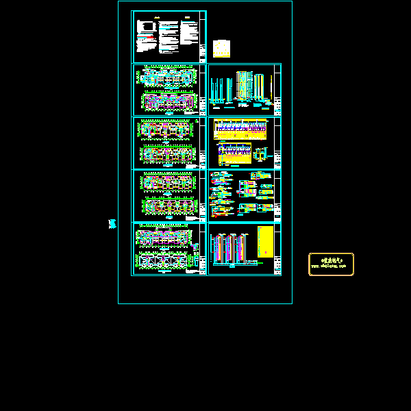 高层住宅楼强弱电CAD施工图纸(火灾自动报警)(TN-C-S) - 1