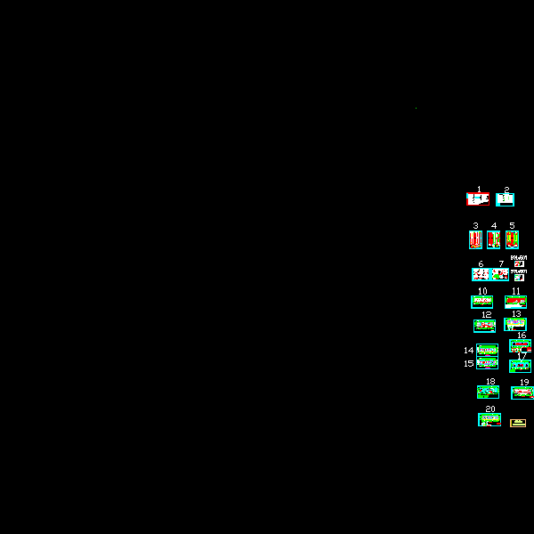 12层住宅电气CAD施工图纸(dwg) - 1