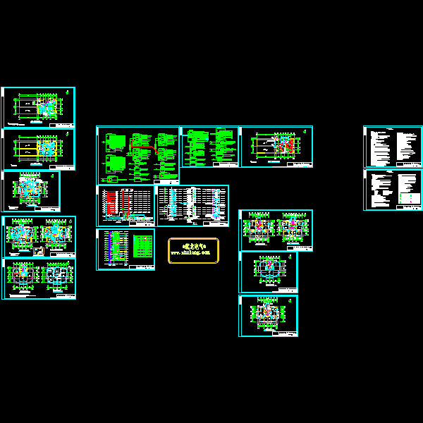 11层公寓住宅楼电气CAD施工图纸 - 1