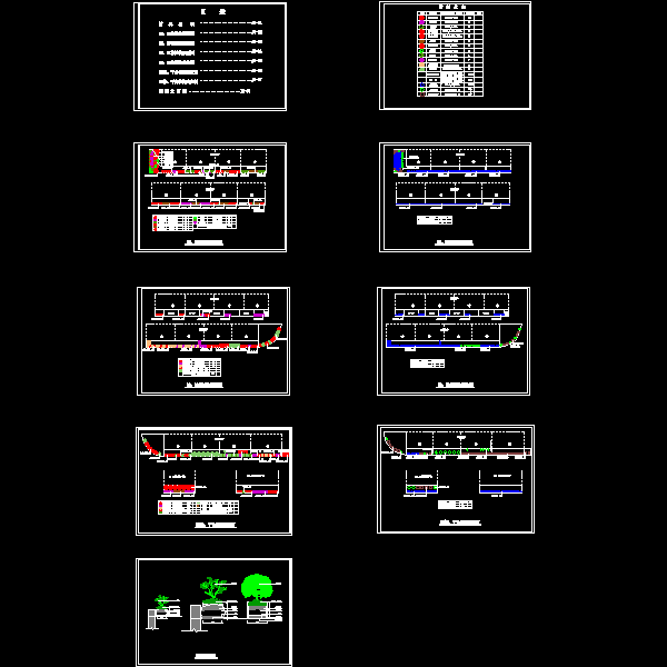 小区绿化工程竣工CAD图纸，(植物配置) - 1