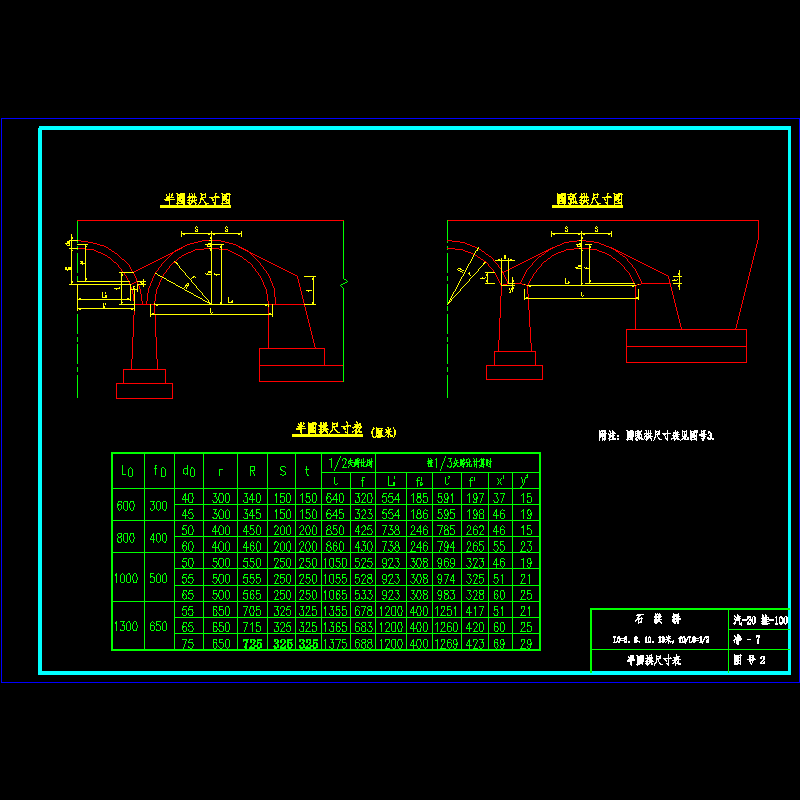002半圆拱尺寸表.dwg