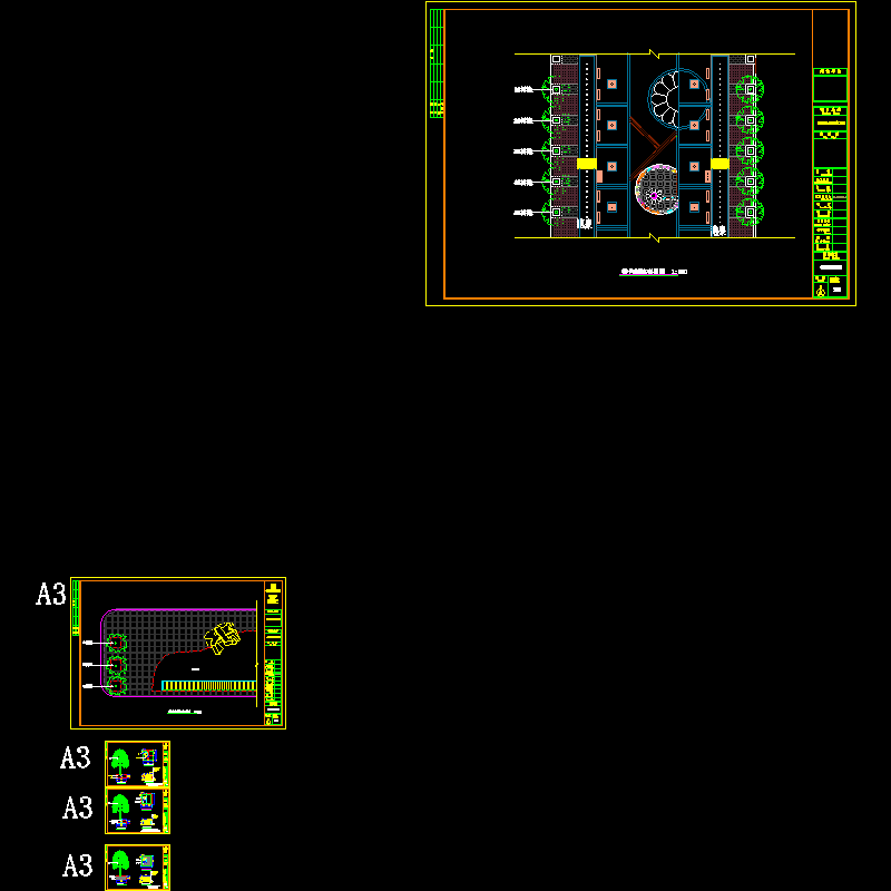 小广场树池节点景观CAD图纸 - 1