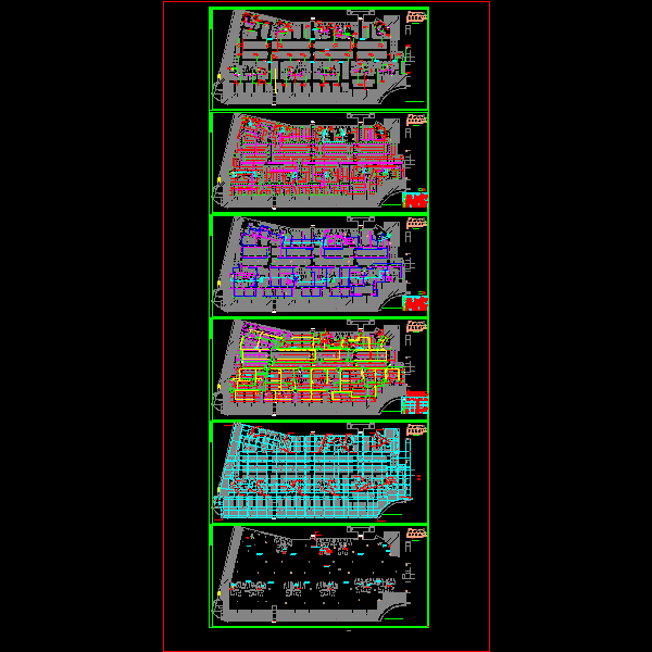 特大型地下室强弱电CAD施工图纸（32604平米中国） - 1