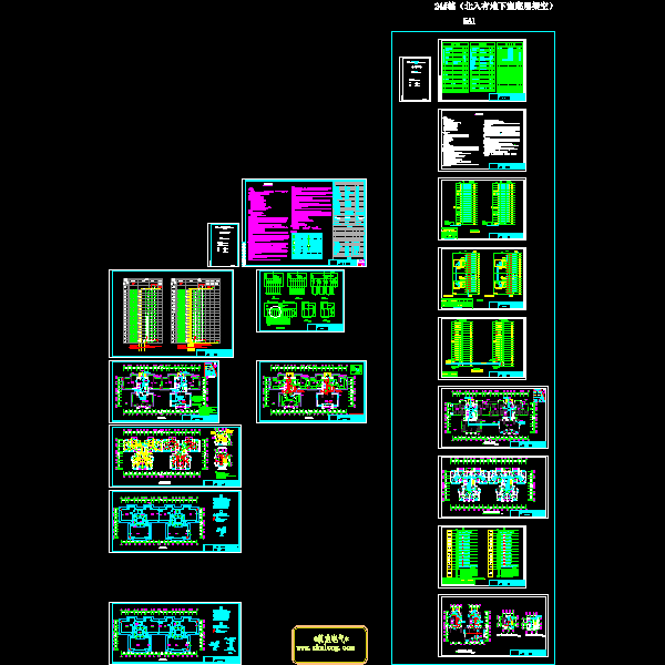 高层小区住宅楼强弱电CAD施工图纸 - 1