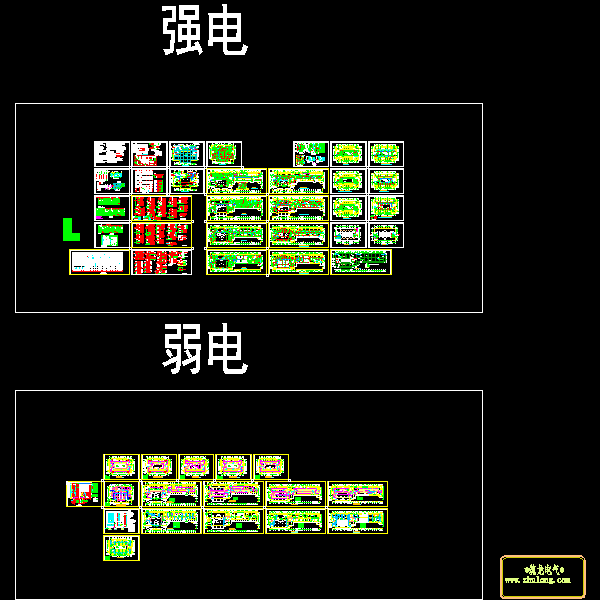 13层酒店大楼强弱电系统CAD施工图纸48张(TN-S) - 1