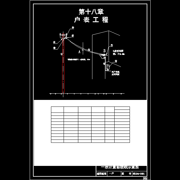 农104-1801 一表计量箱接线示意图.dwg