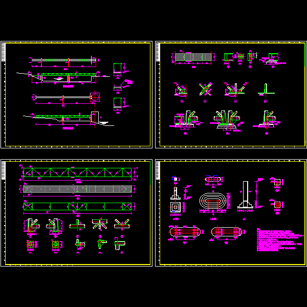 30m跨桥钢结构详细设计CAD图纸 - 1