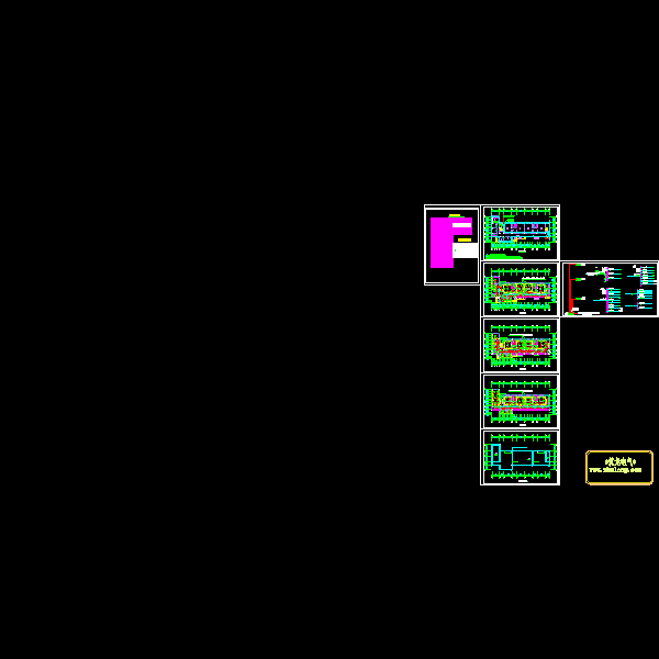 多层幼儿园电气CAD施工图纸(TN-C-S) - 1