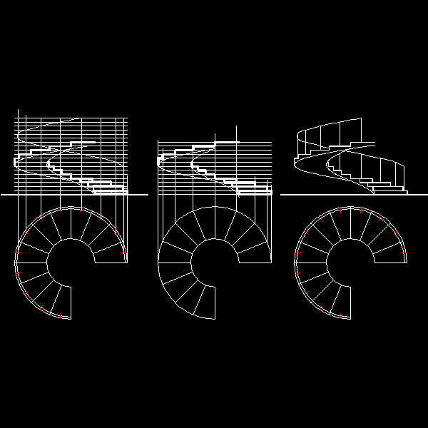 螺旋楼梯画法.dwg