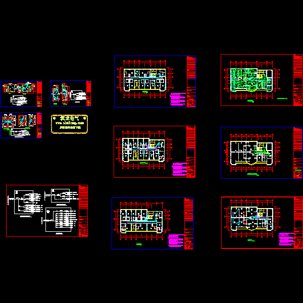 三星级酒店弱电CAD施工图纸(视频监控系统) - 1