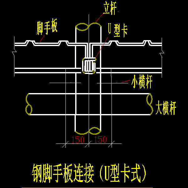 钢脚手板连接（u形卡式）.dwg