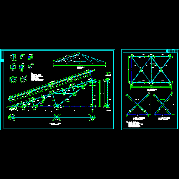 钢屋架结构详细设计CAD图纸 - 1