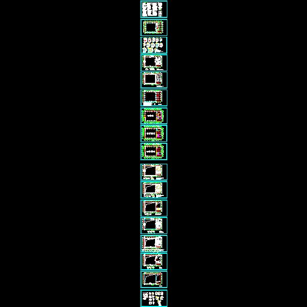 3层36米跨体育馆结构设计方案CAD施工图纸 - 1