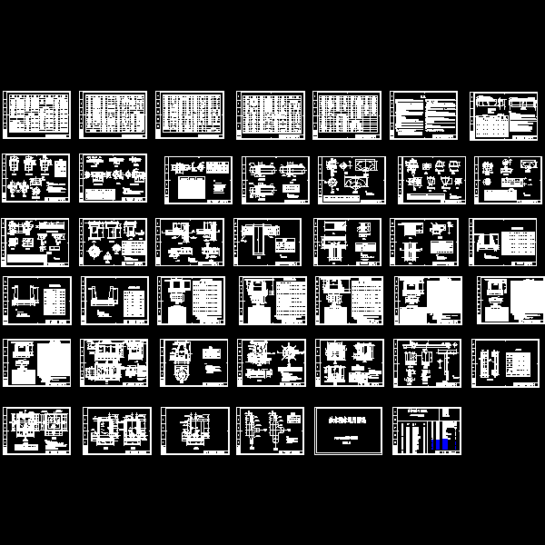 50张给排水CAD图纸通用图纸集 - 1