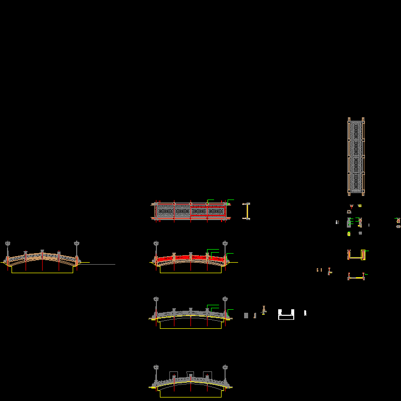中高端桥CAD详图纸设计方案二（2018年|恒大设计院） - 1