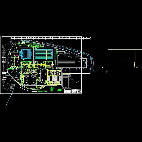 奥体游泳馆电气智能化CAD图纸 - 3