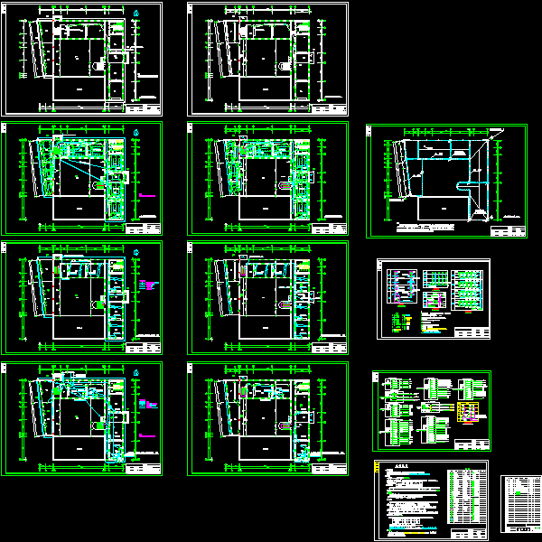 5层教学楼电气CAD施工图纸(综合布线系统) - 1