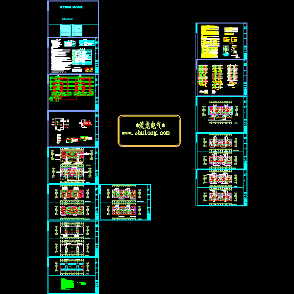 11层住宅楼电气CAD施工图纸(钢筋混凝土结构) - 1