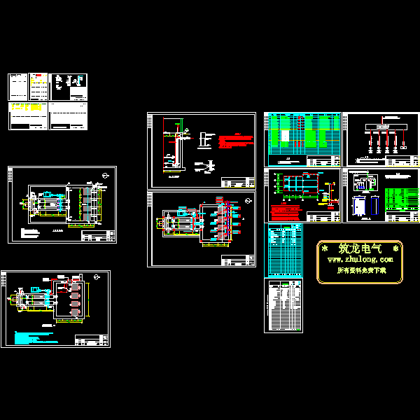 污水处理厂粗格栅及进水泵房电气CAD图纸(低压开关柜) - 1