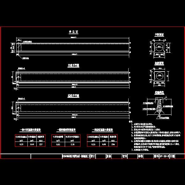 (13202013)m分离立交桥设计CAD图纸(中板钢筋构造图) - 5