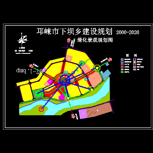 邛崃市下坝乡建设规划设计CAD图纸 - 5