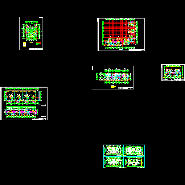 多个小区标准层CAD平面图施工图纸集 - 2