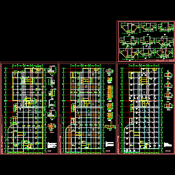 筏板基础节点构造详细设计CAD图纸(地下室底板) - 1