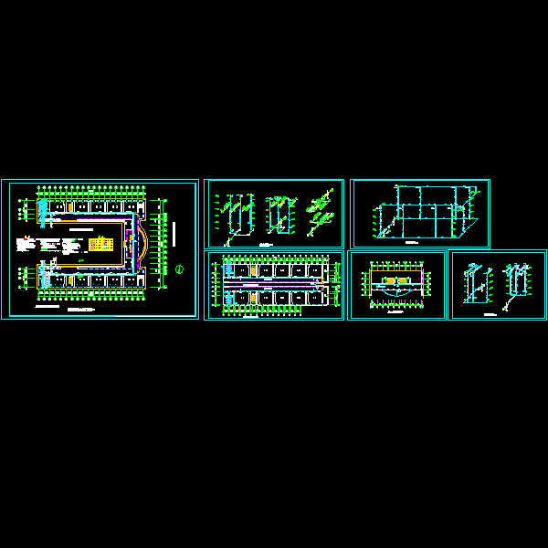 教学楼给排水管道系统CAD施工方案图纸 - 1